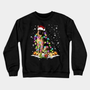 German Shepherd Christmas Lights - Merry Christmas Crewneck Sweatshirt